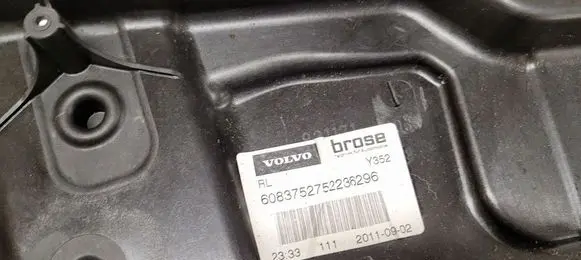 Volvo V60 Rear door window regulator with motor 30784312 966264101
