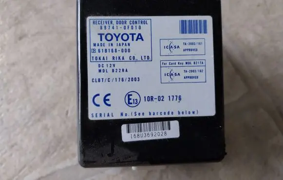 Toyota Corolla Verso AR10 Door control unit/module 897410F010