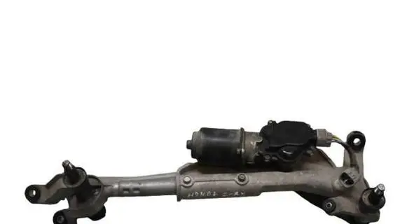 Front wiper linkage and motor