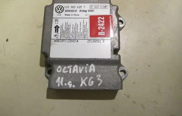 Skoda Octavia Mk2 (1Z) Airbag control unit/module 1K0909605T 5WK43412