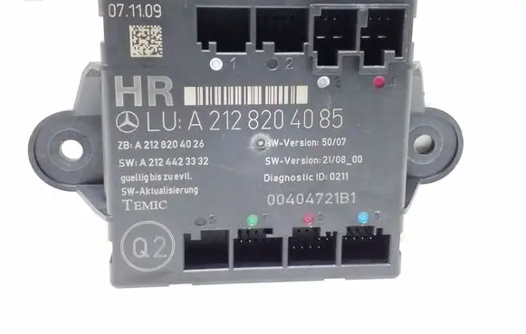 Mercedes-Benz E W212 Door control unit/module A2128204085 A2128204026 A2124423332
