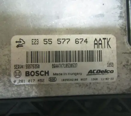 Opel Insignia A Engine control unit/module 55577674