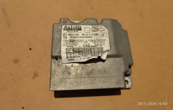 Peugeot 407 Airbag control unit/module 603554600 9654717280