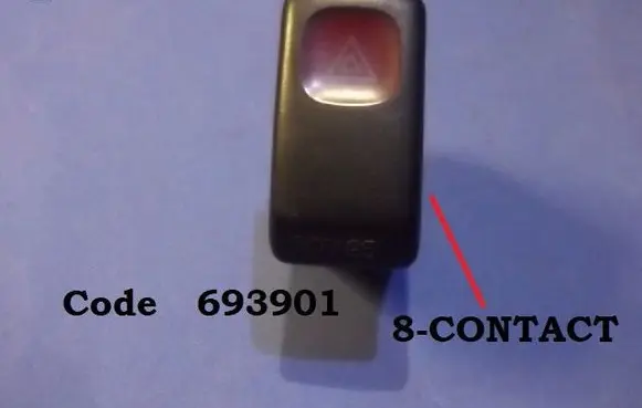 Volkswagen Golf II Hazard light switch 693901