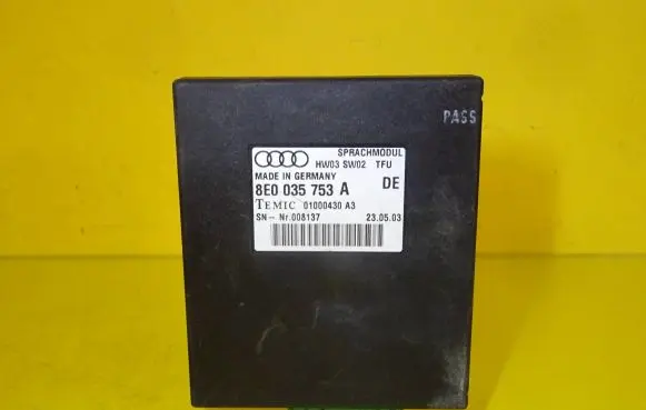 Audi A4 S4 B7 8E 8H Other control units/modules 8E0035753A