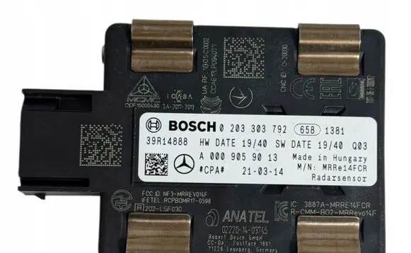 Mercedes-Benz C W205 Distronic sensor radar A0009059013