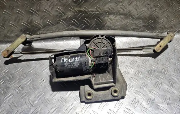 Front wiper linkage and motor