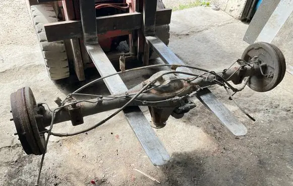 Rear axle beam