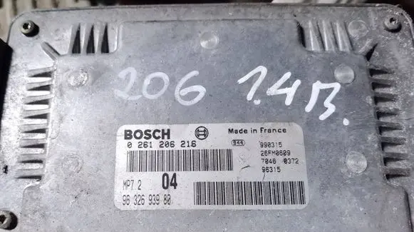 Peugeot 206 Engine control unit/module 0261206216 9632693980