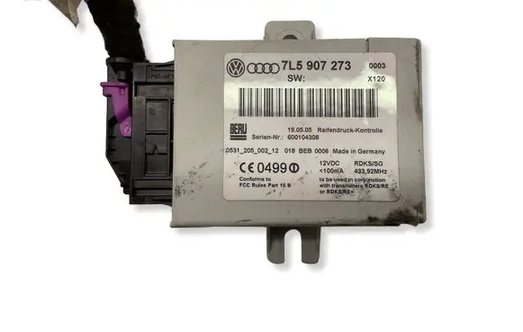 Porsche Cayenne (9PA) Tire pressure control unit 7L5907273 600104308 0531205002