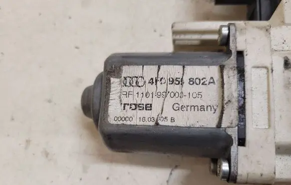 Audi A6 S6 C6 4F Rear door window regulator motor 4F0959802A 1101997000105