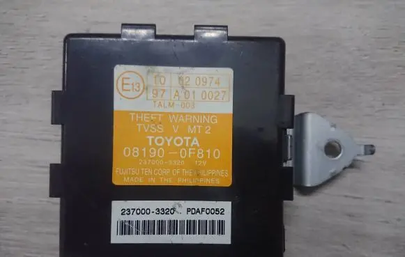 Toyota Corolla Verso E121 Alarm control unit/module 081900F810 2370003320 97A010027