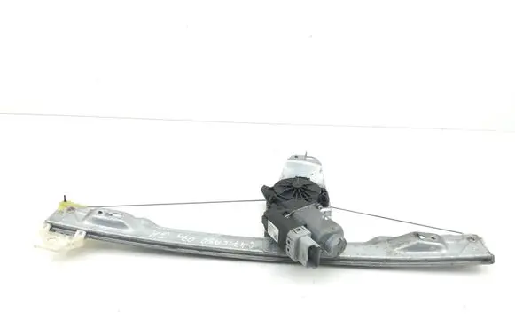 Rear door window regulator with motor