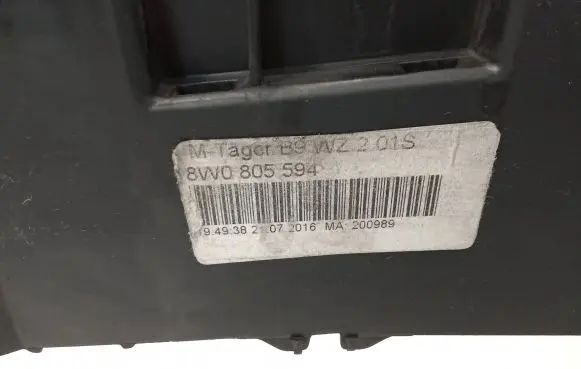 Audi A4 S4 B9 Radiator support slam panel 8W0805594 1333116X