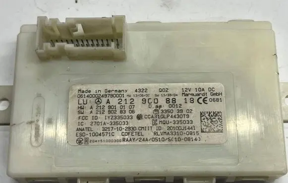 Keyless (KESSY) go control unit/module