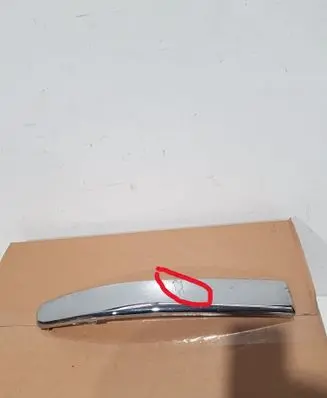 Fiat 500 Front bumper corner part panel trim 4649C391