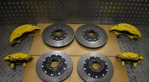 Porsche Cayenne (9Y0 9Y3) Brake discs and calipers set 9Y0615124P 9Y0615123P 9Y0615601E