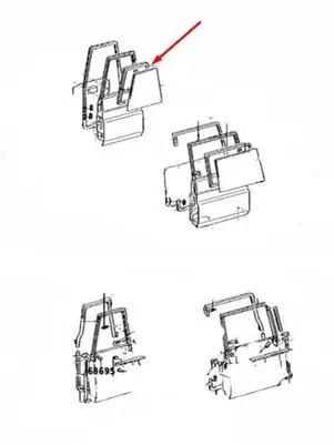 Toyota Land Cruiser (BJ70) Rubber seal tailgate window/glass 6829190K00