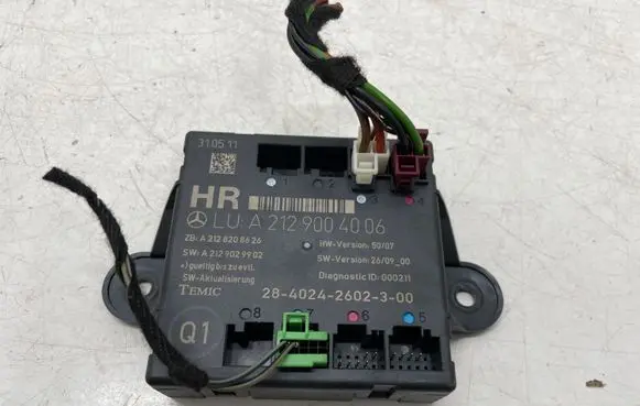Mercedes-Benz C W204 Door control unit/module A2129004006 A2128208626 A2129029902