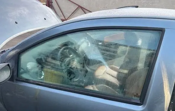 Alpine C2 Front door window glass four-door 