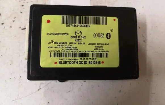 Mazda 6 Bluetooth control unit module GDN366DHX K2352 B013518