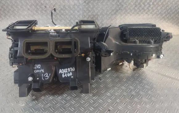 Interior heater climate box assembly