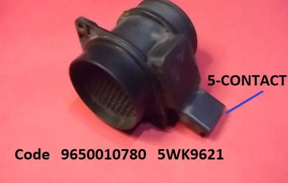 Fiat Scudo Mass air flow meter 9650010780 5WK9621