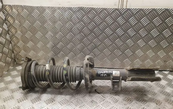 Front shock absorber with coil spring