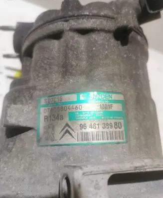 Peugeot 407 Air conditioning (A/C) compressor (pump) 9648138980 SD7C16