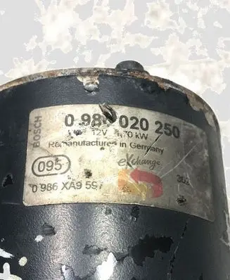 Volkswagen Golf V Starter motor 0986XA3597 0986020250