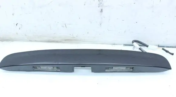 Trunk door license plate light bar