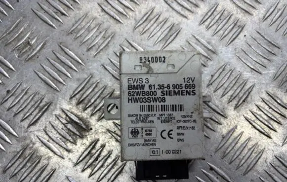 BMW 3 E46 Immobilizer control unit/module 61356905669 62WB800