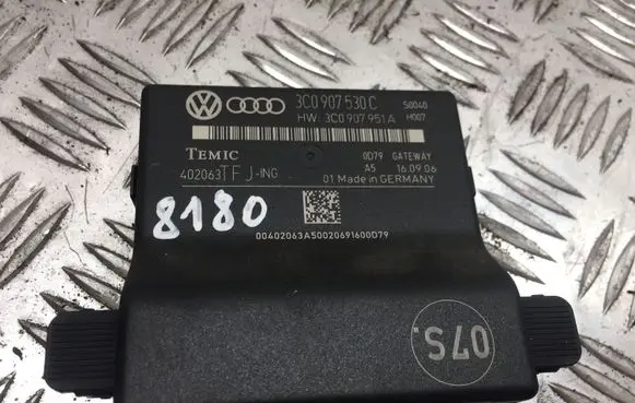 Volkswagen PASSAT B6 Gateway control module 3C0907530C 8180