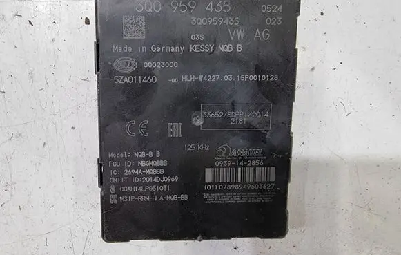 Volkswagen PASSAT B8 Other devices 3Q0959435 00023000 5ZA011460