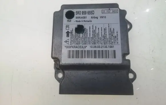 Volkswagen Golf VI Airbag control unit/module 5K0959655D 5WK44301