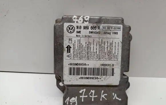 Volkswagen Jetta V Airbag control unit/module 1K0909605R 5WK43412