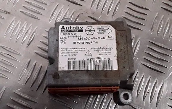 Peugeot 206 CC Airbag control unit/module 9644903480 600237200