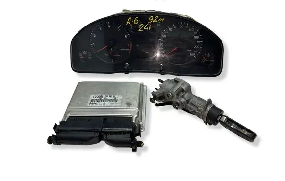 Audi A6 S6 C5 4B Engine ECU kit and lock set 3B0907552J 0261206122