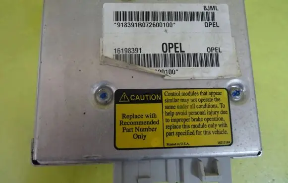 Opel Sintra Engine control unit/module 16198391