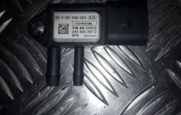 Audi A3 S3 8P Exhaust gas pressure sensor 0281006083 059906051C