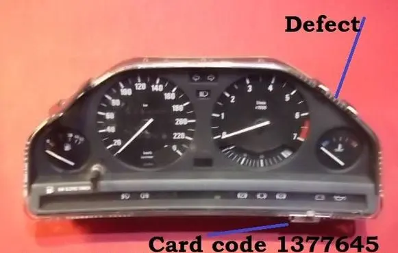 BMW 3 E30 Speedometer (instrument cluster) 110008357002 1377502 EG2K09