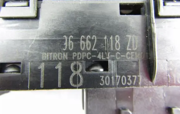 Peugeot 508 Electric window control switch 96662118ZD