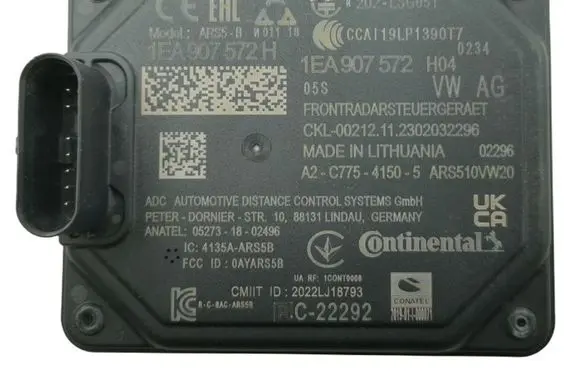 Volkswagen ID.3 Distronic sensor radar 1EA907572H