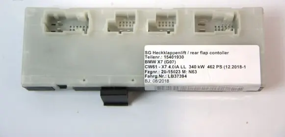 Tailgate/trunk control unit/module