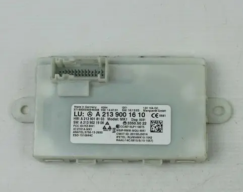 Mercedes-Benz E W213 Keyless (KESSY) go control unit/module A2139001610