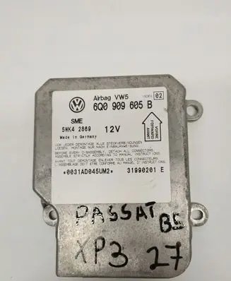 Volkswagen PASSAT B5 Airbag control unit/module 6Q0909605B03