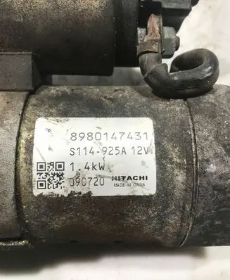 Opel Astra J Starter motor 8980147431 S114925A 090720