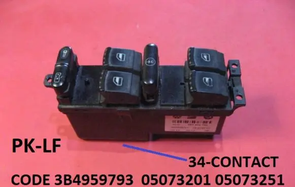 Skoda Octavia Mk1 (1U) Electric window control switch 3B4959793 05073201