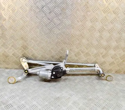 Front wiper linkage and motor
