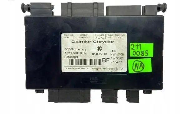 Mercedes-Benz E W211 Seat control module A2118700085